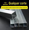 Estrutura de Estufa Quadrada de Tubo Quadrado Galvanizado Estrutura de Material de Aço Quadrado Tubo de Aço Galvanizado 6m Corte Conexão Acessórios Ferragens