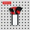 Ganchos de Metal para Tablero Perforado con Agujero Cuadrado Tablero de Pared para Colgar Herramientas Estante de Herramientas Hardware Accesorios Estante de Almacenamiento Organizador
