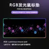 Alfombrilla de Ratón con Reposamuñecas Luminoso RGB Estilo Ilustración, Alfombrilla de Escritorio Extra Grande, Antideslizante, Alfombrilla de Ratón Extra Grande, Venta Directa de Fábrica Personalizada