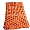 Cojín inflable de presión manual rápida para acampar al aire libre, colchón individual doble, equipo de camping portátil, cojín a prueba de humedad con almohada