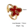 Anillo de Acero Inoxidable de Venta Caliente Europea y Americana Moda Femenina Lujo Accesible Anillo Abierto Personalizable Anillo de Oro de 18K No se Desvanece Joyería para Manos