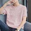 Venta al por mayor de fabricantes Camisetas de punto para hombre de verano, Camisas de cuello redondo de color liso para cultura corporativa, Camisetas de comercio exterior, Camisas publicitarias, Uniformes de trabajo