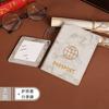Etiqueta de equipaje transfronteriza en stock, tarjetero para pasaporte, traje estilo INS marmoleado, funda protectora para pasaporte de PU, bolsa para pasaporte y certificado
