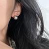 Aretes de Perla Rosa Sakura al Vapor Shijia con Cierre de Plata Esterlina 925 para Mujer Clips para Orejas Diseño de Nicho Aretes de Alta Gama