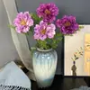 2 Flores de Peonía Artificiales para Pintura al Óleo, Decoración de Fondo para Bodas, Decoración de Mesa de Comedor para el Hogar, Adornos de Lujo Ligero, Materiales Florales