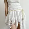 Cuerda de Cintura Tejida con Cuentas de Estilo Étnico para Mujer, Versátil Nuevo Estilo de Verano, Combinada con Vestido Corto de Mezclilla, Accesorios de Cinturón
