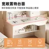 Combinação de escrivaninha e estante para casa, design simples, adequado para estudantes, penteadeira de quarto, armário de armazenamento, escrivaninha para computador