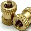 Tuerca de Cobre Termofusible Moleteada M4, Tuerca Moleteada Patrón Piña, Tuerca Moleteada Termofusible, Tuerca Moleteada Estampada, Tapa de Tuerca