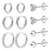 Pendientes de Brida para Oreja con Zirconia Super Brillante de Cuatro Garras, Moda Versátil, Latón Chapado en Oro Real, Venta Caliente Transfronteriza Europea y Americana, Juego de Pendientes para Mujer