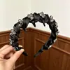 Diadema de Moda de Venta Caliente Transfronteriza con Dientes, Diadema Antideslizante de Malla de Cristal para Mujer, Accesorio para el Cabello Versátil y Elegante