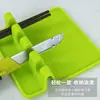 Espátula de Silicona Cuchara Sopera Tapete Cuchara para Olla Caliente Soporte de Almacenamiento Bandeja Soporte para Palillos Tapete para Cuchara Suministros de Cocina Tapete para Vajilla Almacenamiento