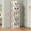 Zapatero Hogar Entrada Simple Dormitorio Dormitorio Interior Estante de Almacenamiento Multicapa Pasillo Zapatero Vertical Almacenamiento Artefacto