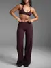 Novo Estilo Transfronteiriço Decote Halter Revelador de Seios Push-Up Roupa Íntima Roupa de Yoga Fitness Calças Esportivas Pilates Conjunto de Duas Peças de Secagem Rápida