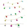 Bombillas electroplateadas transfronterizas, series de luces mini de plástico para escenas navideñas, accesorios de decoración para lugares de fiestas navideñas, cadenas de cuentas
