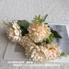 5 Crisântemos Grandes, Pequenos Buquês de Flores Artificiais, Móveis para Sala de Estar, Fotografia, Decoração, Arranjos de Flores Artificiais, Atacado