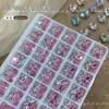 Huevo de Paloma de Cristal Apilable Decoraciones para Uñas Ultra Brillantes Ovaladas Explosivas Pedrería Apilable para Uñas