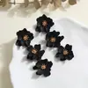 Brincos Longos Boêmios Europeus e Americanos Transfronteiriços Estilo Ins Brincos de Tarraxa com Flor em Tinta Metálica para Mulheres