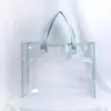 Bolsa Tote de Gran Capacidad, Neceser Transparente Impermeable de PVC, Bolsa de Playa para Estudiantes, Bolsa de Compras de Viaje Portátil, Bolsa de Almacenamiento