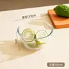 Tazón de vidrio grueso resistente al calor, tazón para mezclar apto para microondas 2.7L, tazón para batir huevos, tazón para mezclar rellenos, tazón para ensalada de frutas, grado alimenticio