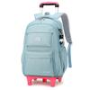 Mochila Escolar con Carrito Estilo Nuevo de Peces Naturales para Estudiantes de Primaria y Niñas Mochila de Gran Capacidad con Protección para la Espalda y Descompresión para Cabello
