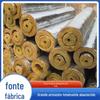 Em estoque atacado lã de rocha shell tubo de isolamento de alta temperatura shell tubo de lã de rocha à prova de fogo folha de alumínio tubo de vapor material de isolamento