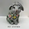 Artesanato de Resina de Caracol Brilhante Transfronteiriço Europeu e Americano Artesanato de Resina Criativo Jardim Paisagem Externa Ornamentos de Animais Pequenos