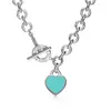 Nuevo Colgante en Forma de Corazón para Abrochar de la Marca T, Varios Estilos de Collares, Modernos y Elegantes, Selección de Influencers Populares, Diseño Clásico, Venta Directa del Fabricante