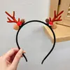 Diadema de Cabeza de Reno Navideña Linda Diadema de Disfraz Decoración de Astas para Niños Pinza para el Cabello Regalo Adorno para el Cabello de Niña Pequeña