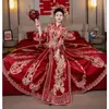Vestido de Novia Xiuhe 2026 Nuevo Modelo Atuendo Nupcial de Alta Gama para la Ceremonia de Salida de la Novia, Vestido de Novia Estilo Chino de Ajuste Delgado de Alta Calidad