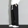 Pantalones de pana nuevos para hombre, temporada Primavera y Otoño 2025, pantalones deportivos holgados rectos, pantalones casuales deportivos de pierna ancha para niños