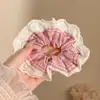 Lazo para el cabello dulce de tamaño grande que no daña el cabello, con estilo perezoso y suave para la cabeza, con lunares, perfecto para el verano