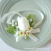 237 Ramillete de celebración de negocios estilo occidental flor de mano suministros de boda estudio de flores artificiales accesorios para fotos Serie Blanca
