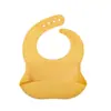 Venda Quente Transfronteiriça Babador de Silicone para Alimentação de Bebê, Silicone de Grau Alimentício, Resistente a Manchas, Babador Lavável à Máquina, Louça de Silicone