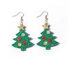 Pendientes Personalizados de Dibujos Animados 3D Papá Noel Muñeco de Nieve Reno Diseño Transfronterizo Europeo y Americano Accesorios Navideños en Stock
