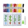 2026 marcapáginas de punto de cruz Cactus marcapáginas de punto de cruz kit de materiales DIY bordado