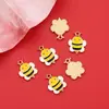 Yt098 Abejita Animal Miel DIY Accesorios para Joyería Hecha a Mano Aleación Gota de Aceite Colgante Pendientes Pendientes Joyería