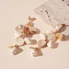 Brincos Europeus e Americanos Estilo Oceano com Conchas e Estrelas do Mar, Estilo Personalizado de Férias Transfronteiriço, Brincos de Nicho de Alta Qualidade para Mulheres