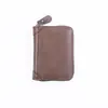 Cartera de hombre retro de alta gama transfronteriza anti-escaneo superventas, monedero con cremallera multifuncional para almacenamiento y tarjetero