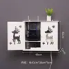 Router Inalámbrico Caja de Almacenamiento Wifi Sin Taladro Estante de Pared Puede Estar de Pie o Colgarse en la Pared para Cubrir la Caja del Medidor Eléctrico