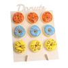 Estante de madera para donas, suministros para bodas, baby showers infantiles, festivales, manualidades para el hogar, adornos, decoración para fiestas de cumpleaños