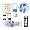 Abanico transparente de apoyo a celebridades, abanico de dibujos animados de anime de celebridades de internet, abanico transparente promocional, personalizado a una o dos caras, pedido mínimo de una pieza