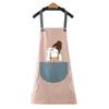 Delantal Lindo Estilo Japonés Impermeable y a Prueba de Aceite para Cocina y Tareas Domésticas Ropa de Trabajo para Mujer Cubre Cintura Estampado con logo