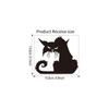 Gato dominador esculpido Halloween gato preto adesivos de parede sala de estar quarto fundo decoração cross-border adesivos removíveis A201