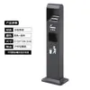 Columna de Cenizas de Acero Inoxidable para Exteriores Cubo de Basura Extintor de Humo para Interiores Columna para Colillas de Cigarrillos Vertical de Pie para Entrada de Elevador Área de Fumadores
