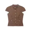 Para Comércio Exterior Transfronteiriço Europeu e Americano Roupas Femininas Aliexpress Mais Vendidos Verão Camisa com Gola Alta Ajustada na Cintura + Shorts de Cintura Alta com Botões Duplos