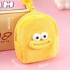 Lindo Feo Lindo Boca Grande Monedero Peluche Dibujo Animado Colgante Audífonos Lápiz Labial Bolsa de Almacenamiento Estudiante Cambio Mini Portátil