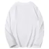 Fabricante de Camiseta de Algodão Puro Pesado 260g, Camisa Básica Casual Solta Lisa de Cor Sólida Unissex, Top Grosso Não Transparente de Manga Longa