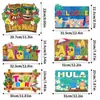 Decoraciones de Puerta, Ventana y Pared para Fiesta de Playa de Verano Banderines Colgantes de Puerta Decoraciones de Fiesta Hawaiana Transfronterizas
