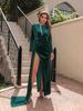 Nuevos Productos 2022 Ebay Amazon Transfronterizo Ropa Femenina Europea y Americana Terciopelo Coreano Cuello Alto Sexy Vestido de Noche