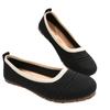 Zapatos de Mujer Fly-Knit de Suela Plana 2025 Nuevos Transfronterizos Talla Grande Casual Holgados Slip-On Zapatos de Suela Blanda para Madres de Mediana Edad y Ancianas